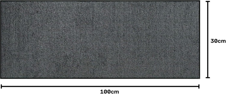 Erwin Müller Fussmatte Mainz, Schmutzfangmatte, Sauberlaufmatte Uni anthrazit Grösse 30x100 cm - rut