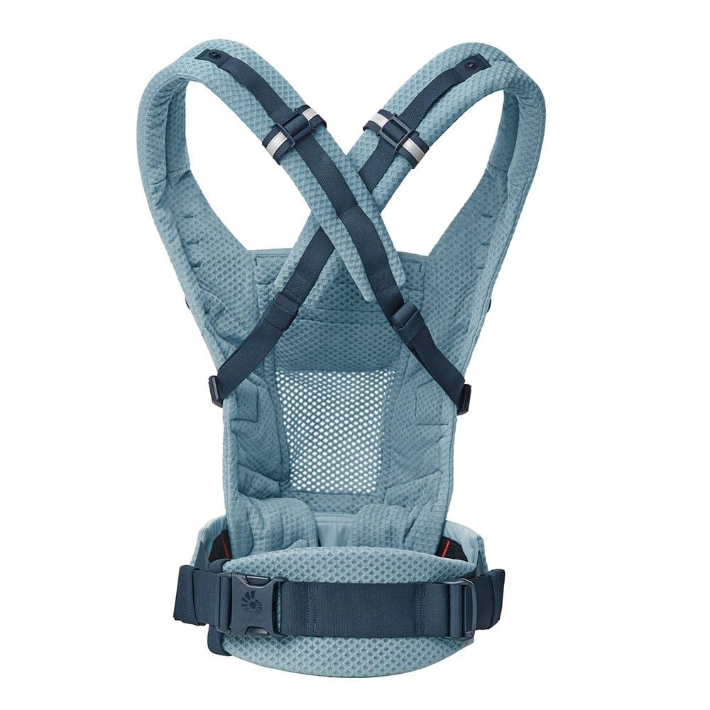 Ergobaby Adapt Babytrage für Neugeborene ab Geburt, 3-Positionen SoftFlex Mesh Ergonomische Babybauc