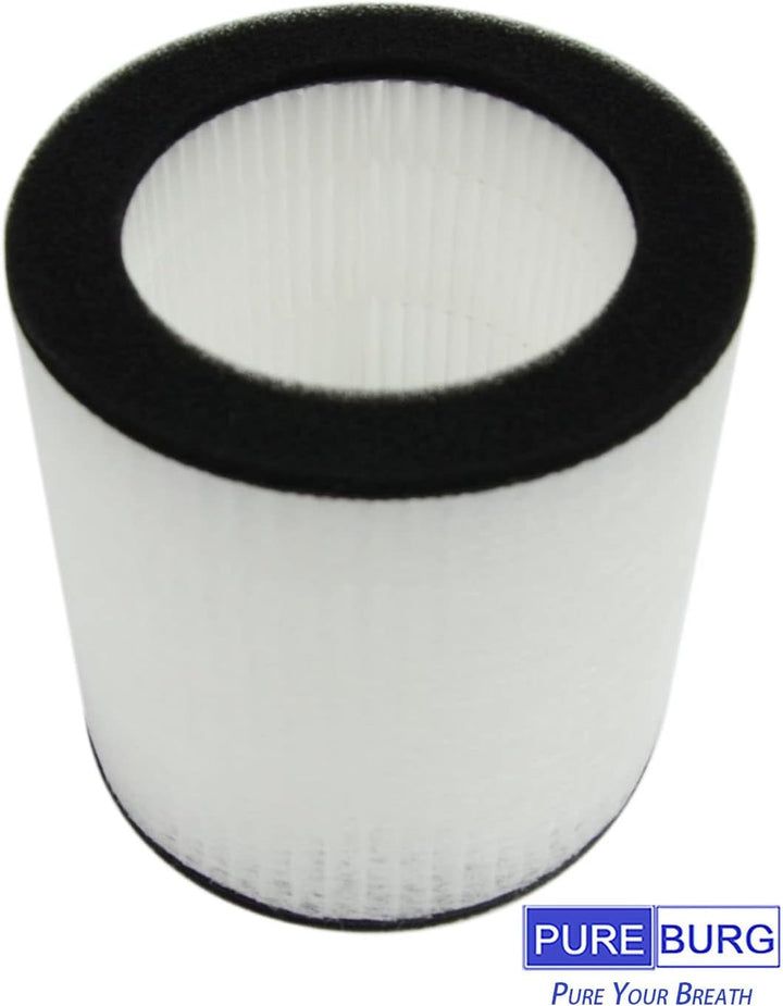 PUREBURG 2er-Pack Ersatz-HEPA-Filter Kompatibel mit Desktop-Luftreiniger HIMOX H07