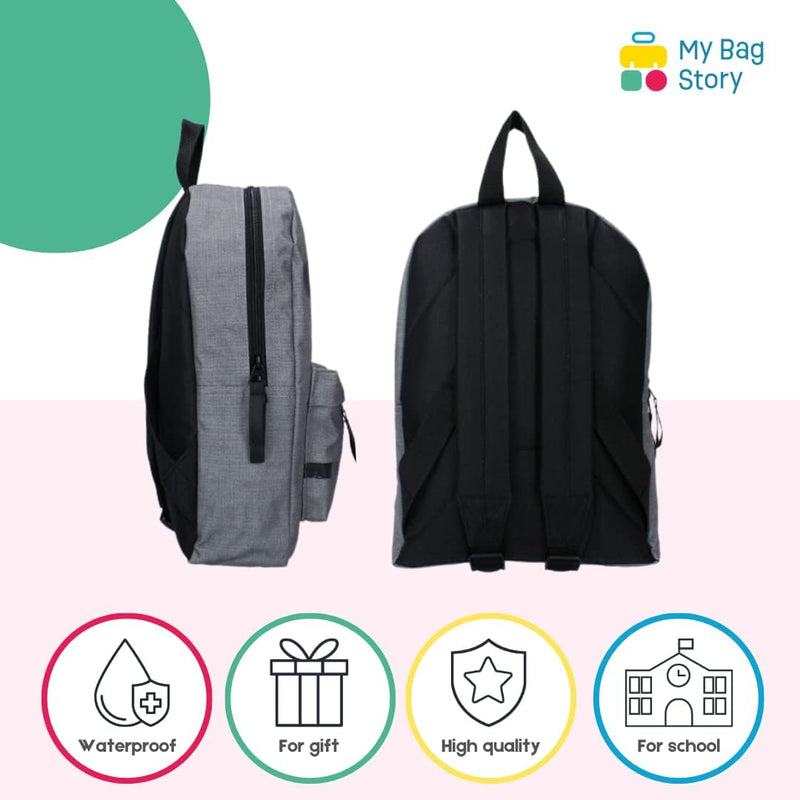 mybagstory - Rucksack – Mickey Mouse – Grau – Disney – Kinder – Schule – Kindergarten – Kindergarten