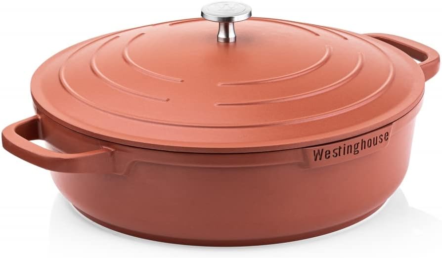 Westinghouse PERFORMANCE SERIES Schmorpfanne mit Deckel, Grosse Bratpfanne 32 cm für Induktion & all