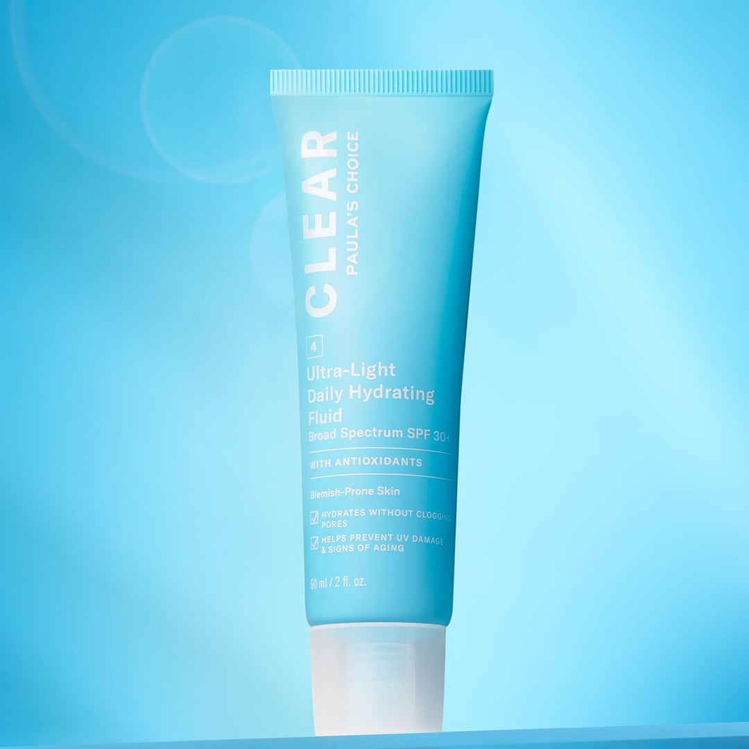 Paula's Choice CLEAR Tagescreme LSF 30 - Leichte Feuchtigkeitscreme für Unreine Haut mit Mitesser &