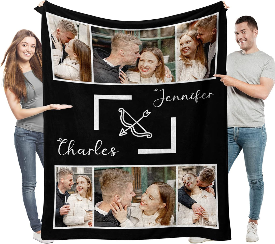 Easycosy personalisierte Decken für Paare Geschenke Benutzerdefinierte Bild, Foto Decke für Freundin