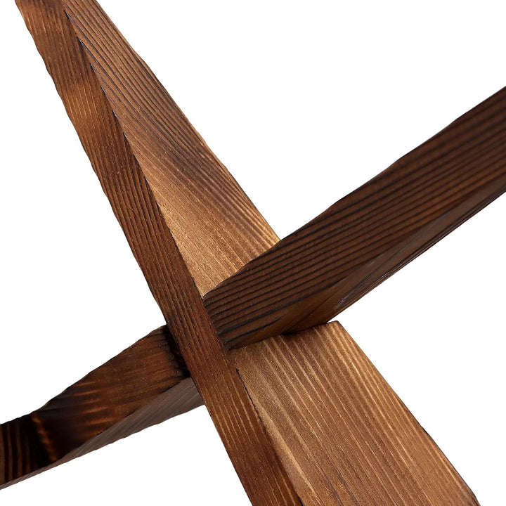 4 Stück Tellerständer Holz Fotoständer, Bilderrahmen Ständer Tellerhalter Aufsteller Holz Display St