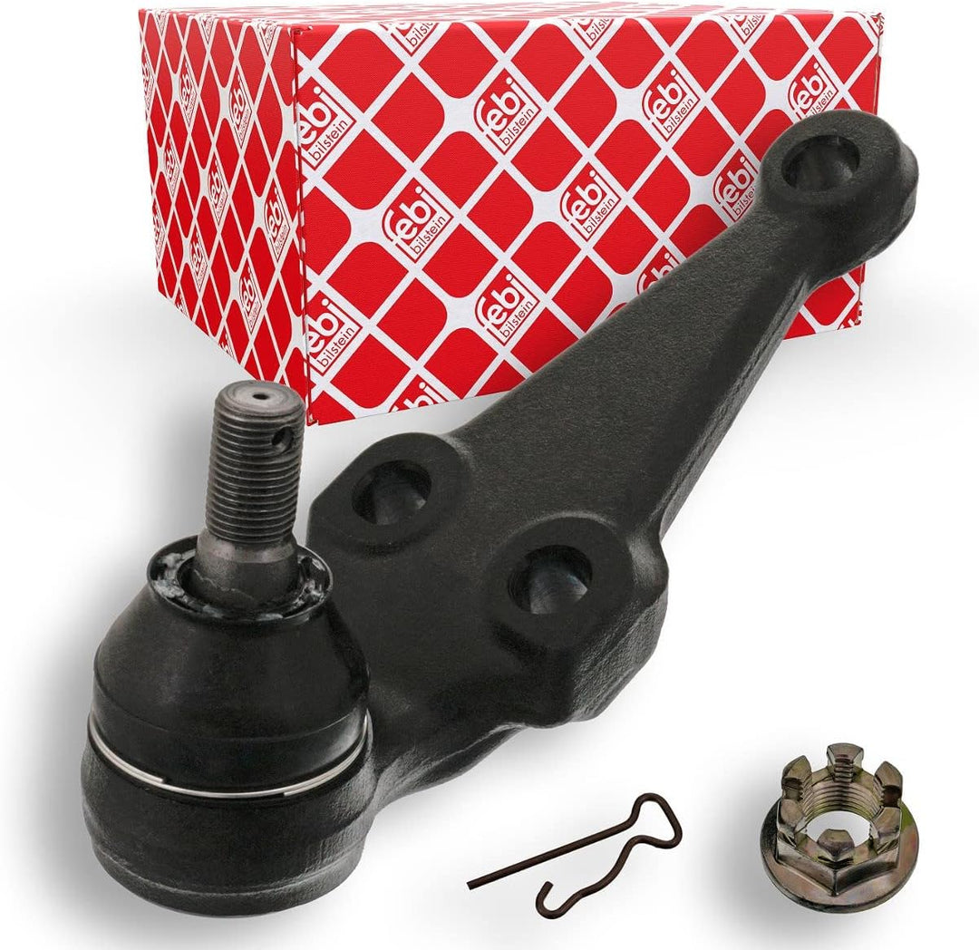 febi bilstein 43094 Traggelenk mit Kronenmutter und Splint , 1 Stück