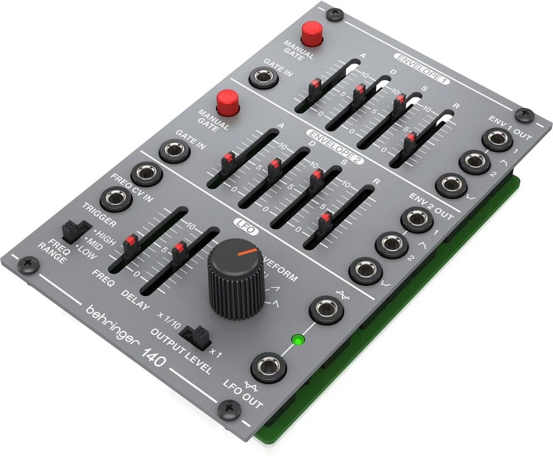 Bherinnger 140 DUAL ENVELOPE/LFO Legendäres analoges Dual Envelope/LFO Modul für Eurorack, 140 DUAL