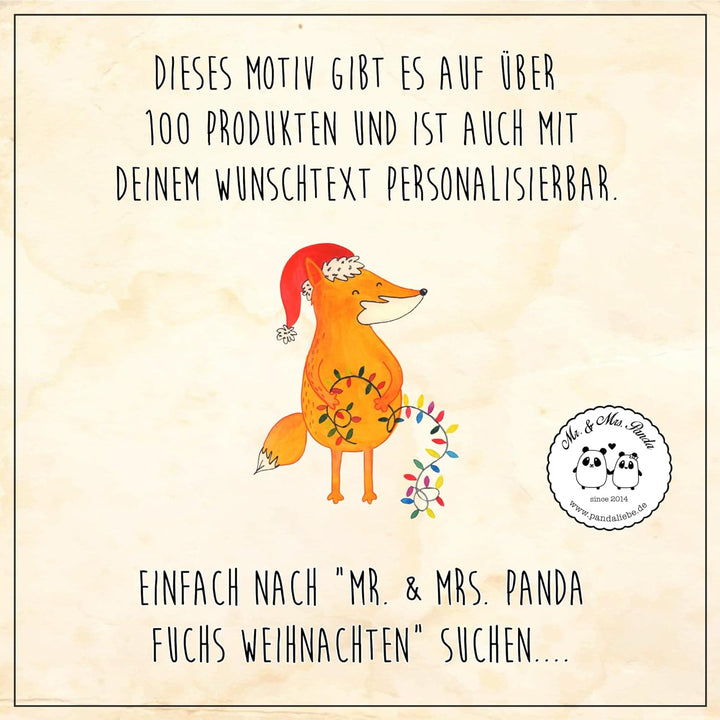 Mr. & Mrs. Panda 50 x 75 cm Fussmatte Fuchs Weihnachten - Geschenk, Schmutzfänger, Nikolaus, Winter,
