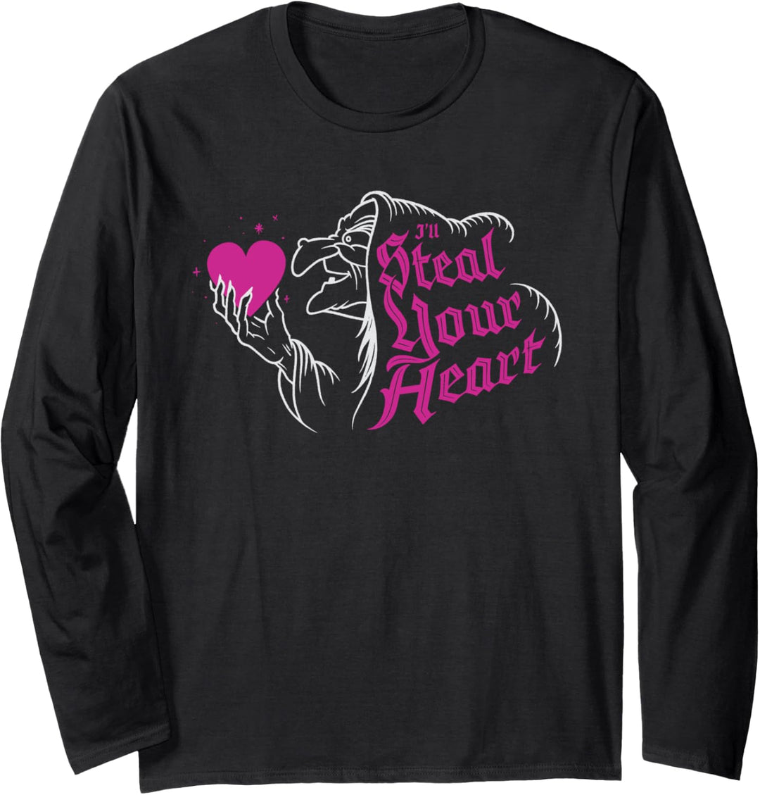 Disney Villains Evil Queen Steal Your Heart Valentine's Day Langarmshirt