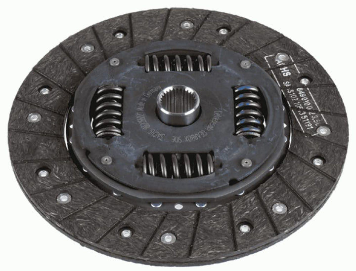 SACHS 1862 265 031 Kupplungsscheibe für Volkswagen Transporter/Multivan IV Bus (70B, 70C, 7DB, 7DK,