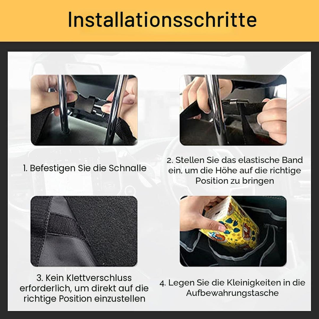 CGEAMDY Kofferraum-Organizer aus Oxford-Stoff, faltbar, wasserdicht, mit 4 Taschen, Auto-Aufbewahrun
