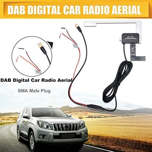 Dab Antenne Autoantennenadapter, Riloer Autoantenne DAB DAB + Digitale Autoradioantenne SMA Antenne