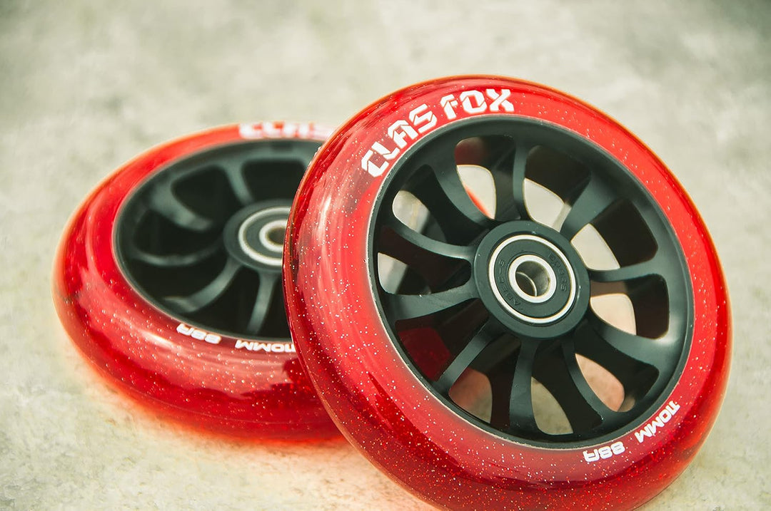 CLAS FOX Pro Stunt Scooter Rollen Roller Räder 110mm Ein Paar mit ABEC-9 Kugellager CNC Metallker (2