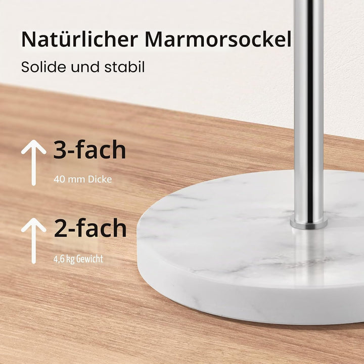 KES Handtuchhalter Stehend, Badetuchhalter 3 Armig Schwenkbar Handtuchständer Freistehend Edelstahl