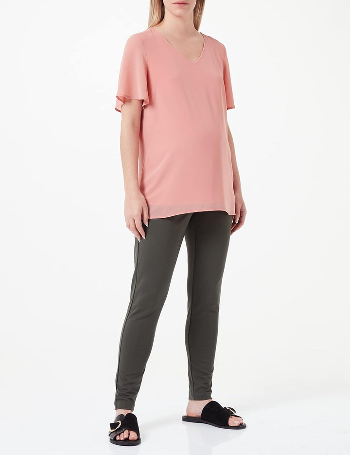 Noppies Damen Blouse Short Sleeve Kula Bluse 38 Desert Sand - P756, 38 Desert Sand - P756