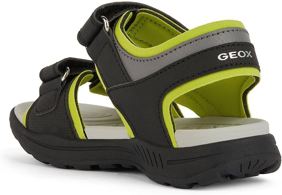 Geox Jungen J Vaniett Boy C Sandalen 24 EU Black Lime, 24 EU Black Lime