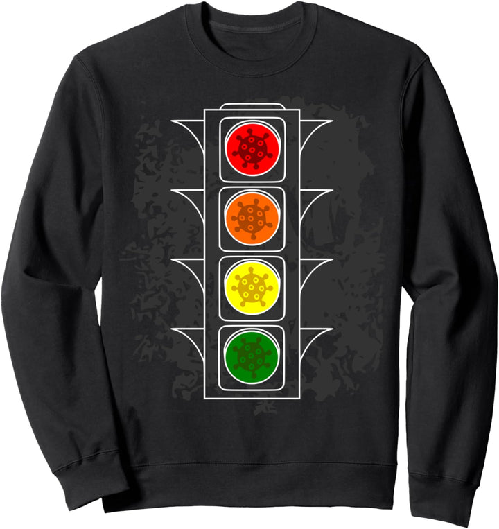 Corona-Ampel Coronampel Verwirrtes Österreich Lustig Sweatshirt