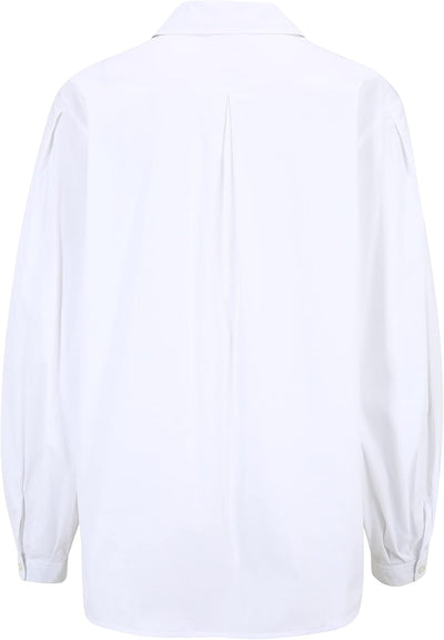 Tamaris Damen ARKADIA Oversized Bluse 38 Bright White, 38 Bright White