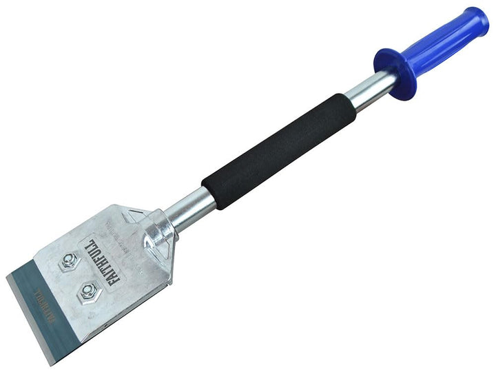Faithfull FAISCRA21 Schaber mit langem Griff, aus Metall, robust, 100 mm