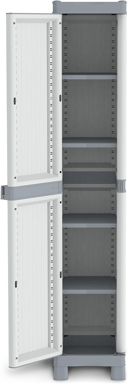Terry, Base 2350 RUW, Schrank mit einer Tür und 4 Einlegeböden, für innen und aussen - 35x43,8x181,8