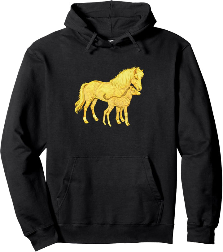 Pferde Motiv Pullover Hoodie