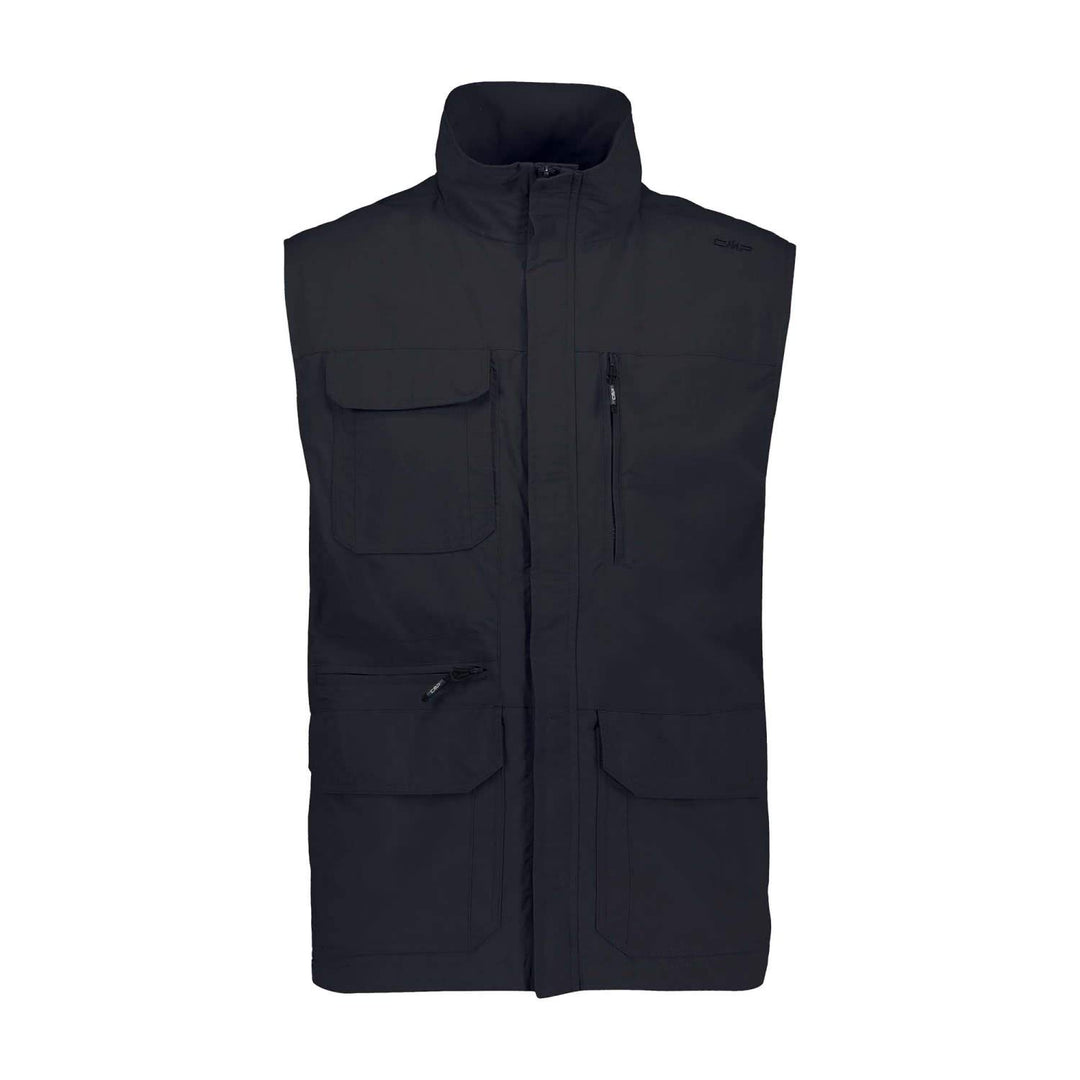 CMP Herren Gilet in Nylon Traspirante Con Spaziose Tasche Weste 48 Anthrazit, 48 Anthrazit