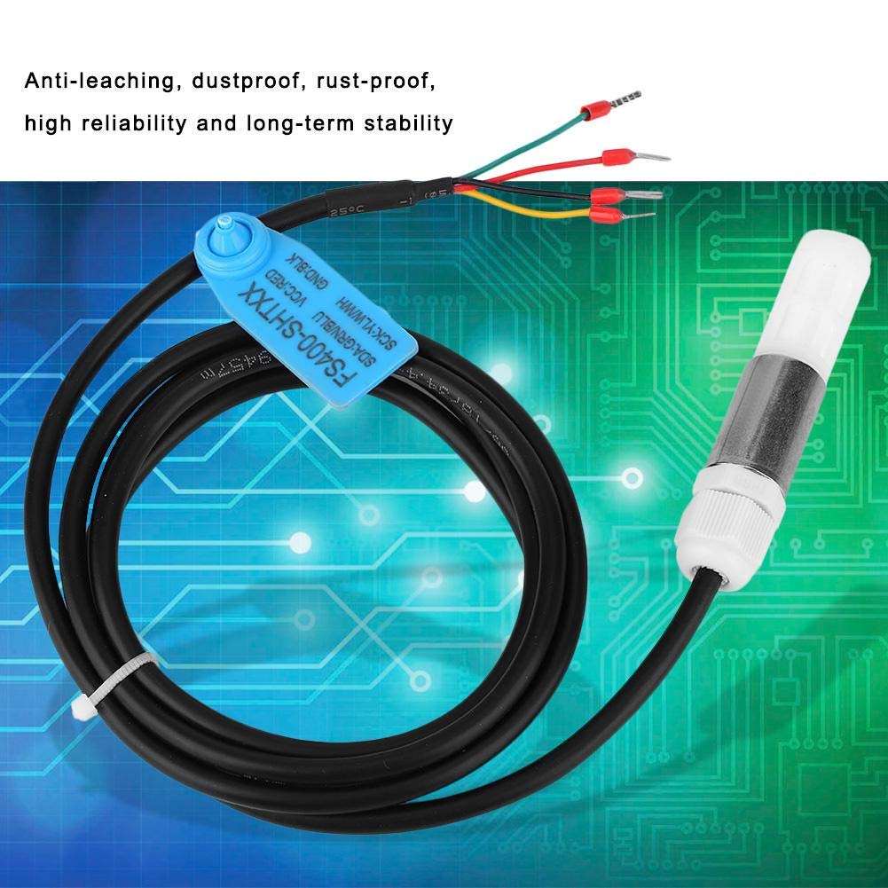 Staubdichter FS400-SHT3X Digitale Boden-Temperatur-Feuchtesensor-Sonde aus Edelstahl und Kunststoffg