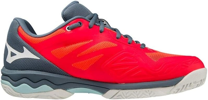 Mizuno Unisex Wave Exceed Light Ac Tennisschuh 38.5 EU Fiery Coral 2 White China Blue, 38.5 EU Fiery