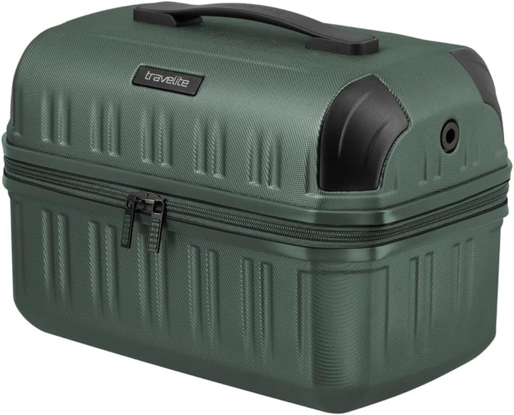 travelite Beautycase DYNAMIIC, Kosmetikkoffer Hartschale, 38 cm, 20 Liter Green, Green