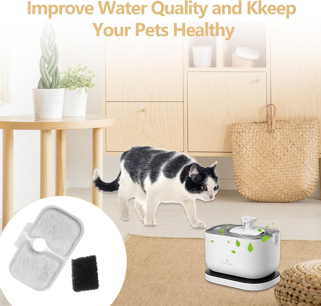 32 Stück Katzenbrunnen Filter für Petliibro Filter PLWF105/PLWF115/PLWF005 Cat Water Fountain,Petlib