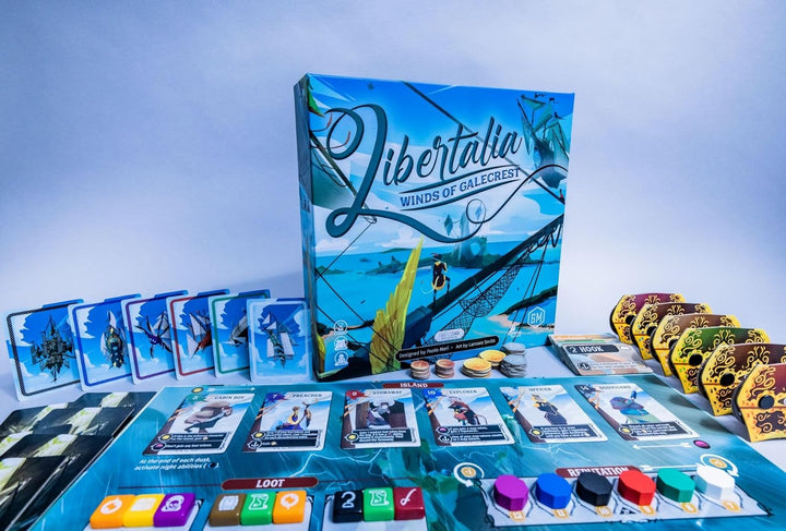Stonemaier Games | Libertalia: Winds of Galecrest | Board Game | Ages 14+ | 1-6 Players | 45-60 Minu