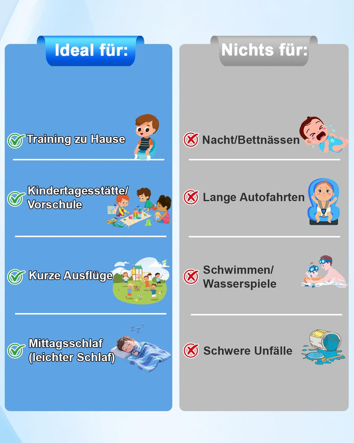 FLYISH DIRECT 10er Pack Baby Töpfchen Trainingshosen für Mädchen und Jungen, Wiederverwendbare Töpfc