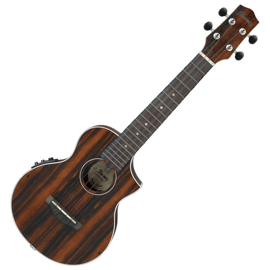 Ibanez UEW13MEE-DBO UEW Series Electro-acoustic Ukulele - 4 String - Dark Brown Open Pore