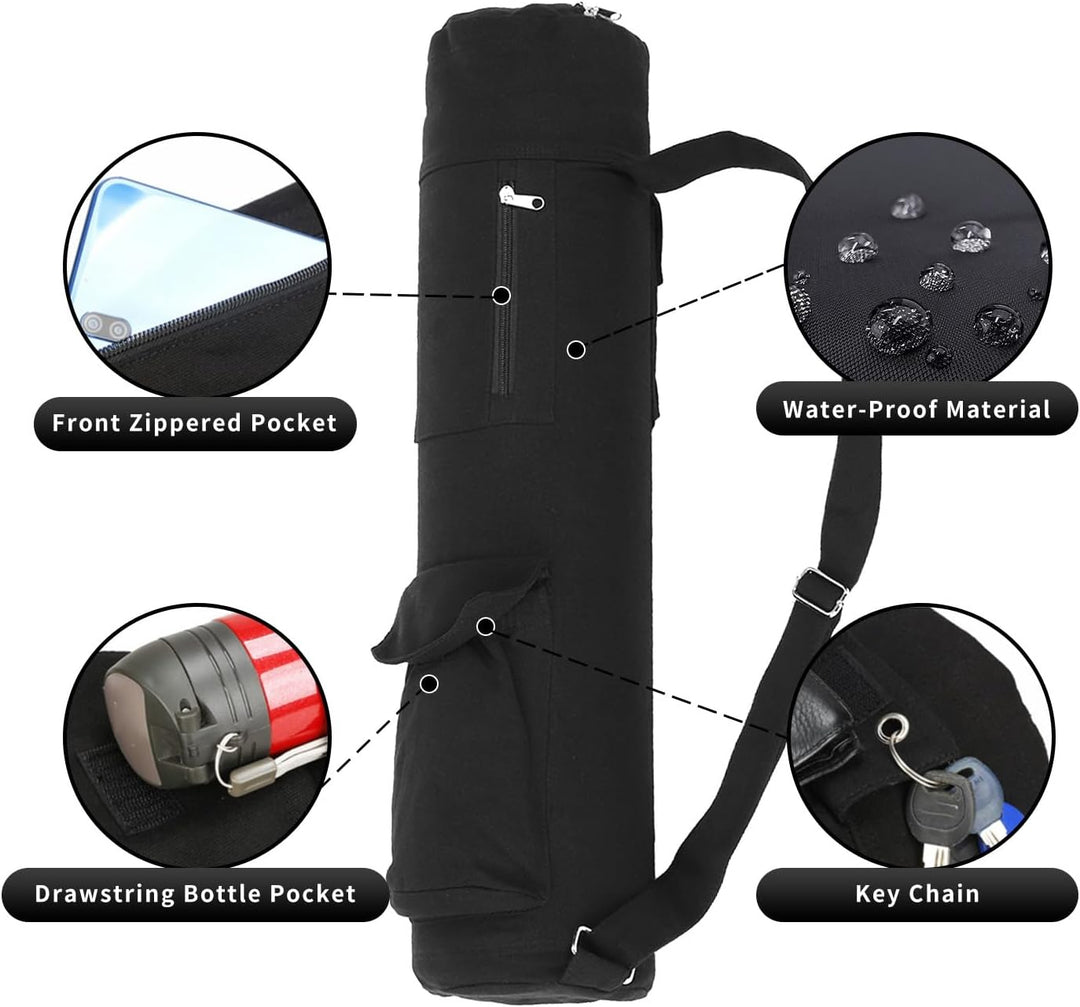 Yoga-Pad-Tasche, Segeltuch-Yogamatten-Aufbewahrungstasche, Multifunktionale Yoga-Tasche, Yoga-Trager