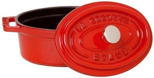 STAUB Cocotte, Gusseisen Bräter mit Deckel, 29 cm, 4,2 L, Oval, Alle Herdarten inkl Induktion, Made