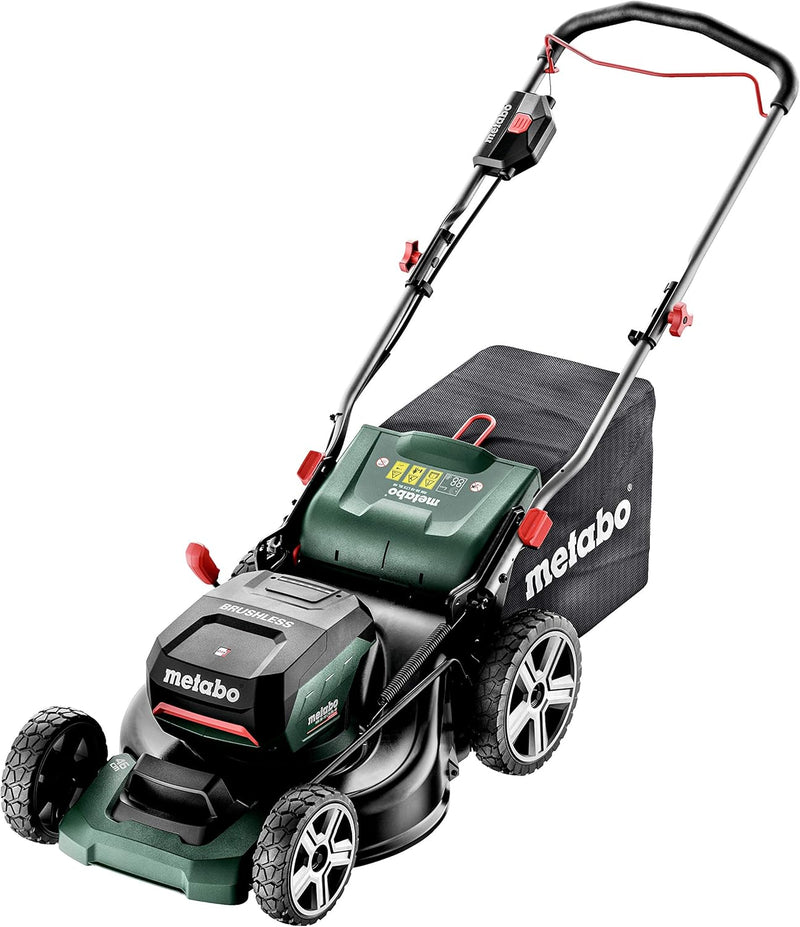 Metabo Akku-Rasenmäher mit Mulchfunktion RM 36-18 LTX BL 46 (601606650) für grosse Flächen im Garten