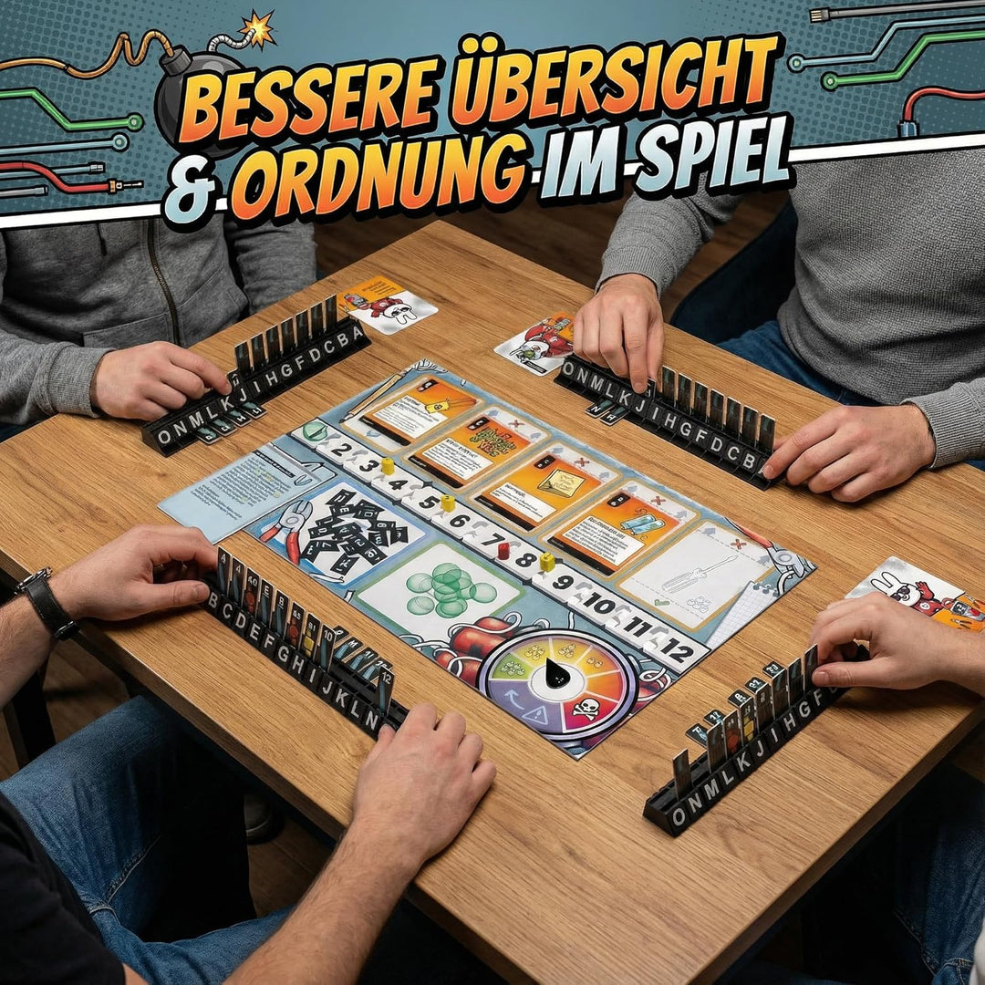 Kabelhalter passend für Bomb Busters – 5 Stück Organizer für Kabelplättchen – Kompatibel mit Spiel d