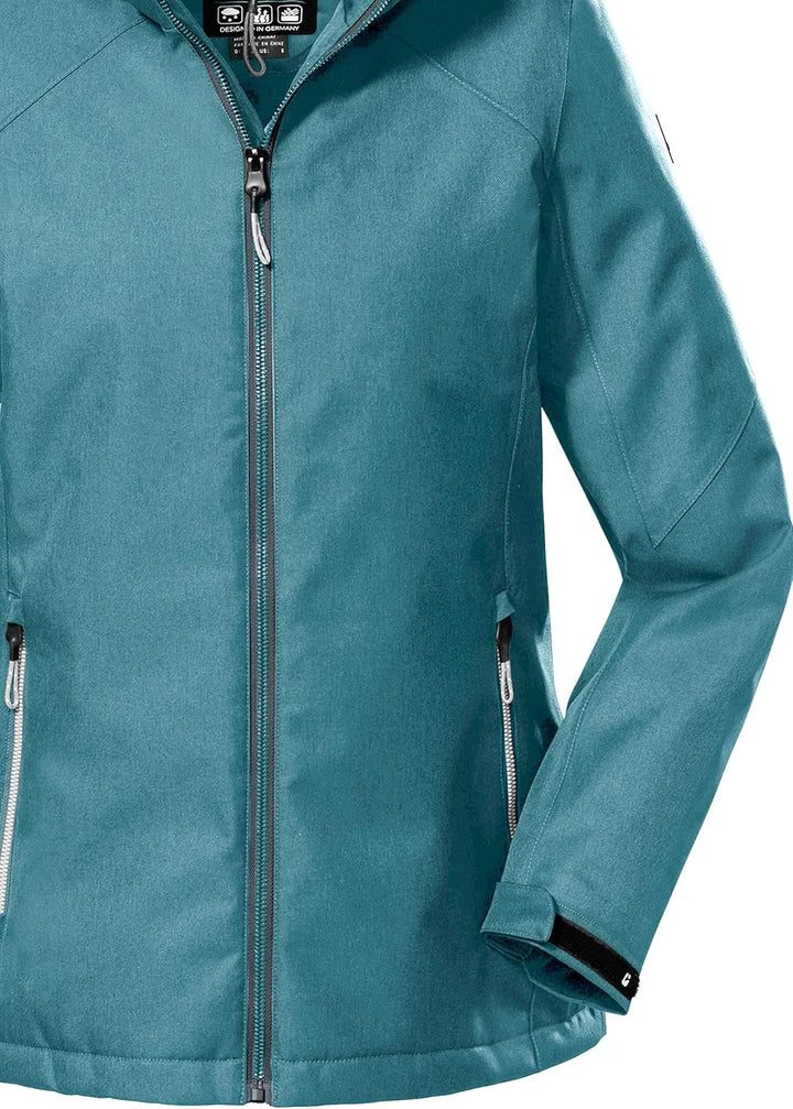 Killtec Damen Kow 142 Wmn Jckt Outdoorjacke/Funktionsjacke mit abzippbarer Kapuze 36 sturmblau, 36 s