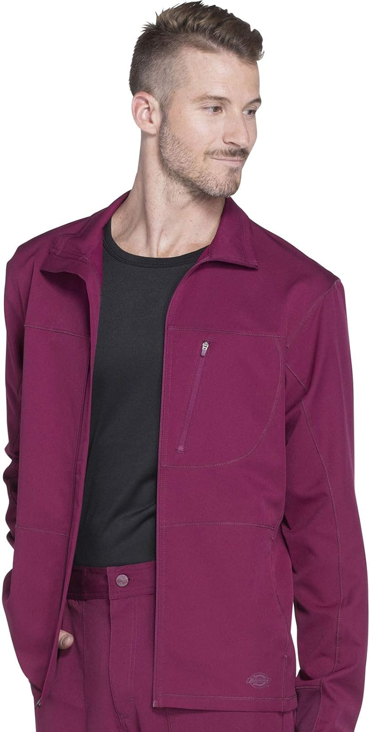Dickies Dynamix DK310 Herren-Schlupfkasack, mit Reissverschluss vorne 4XL Wein, 4XL Wein