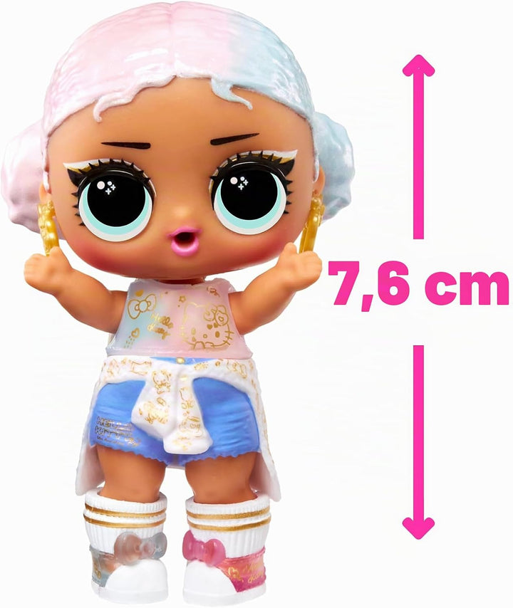 LOL Surprise Loves Hello Kitty Tots - Limited Edition Puppe Crystal Cutie - Sammlerpuppe mit 7 Überr