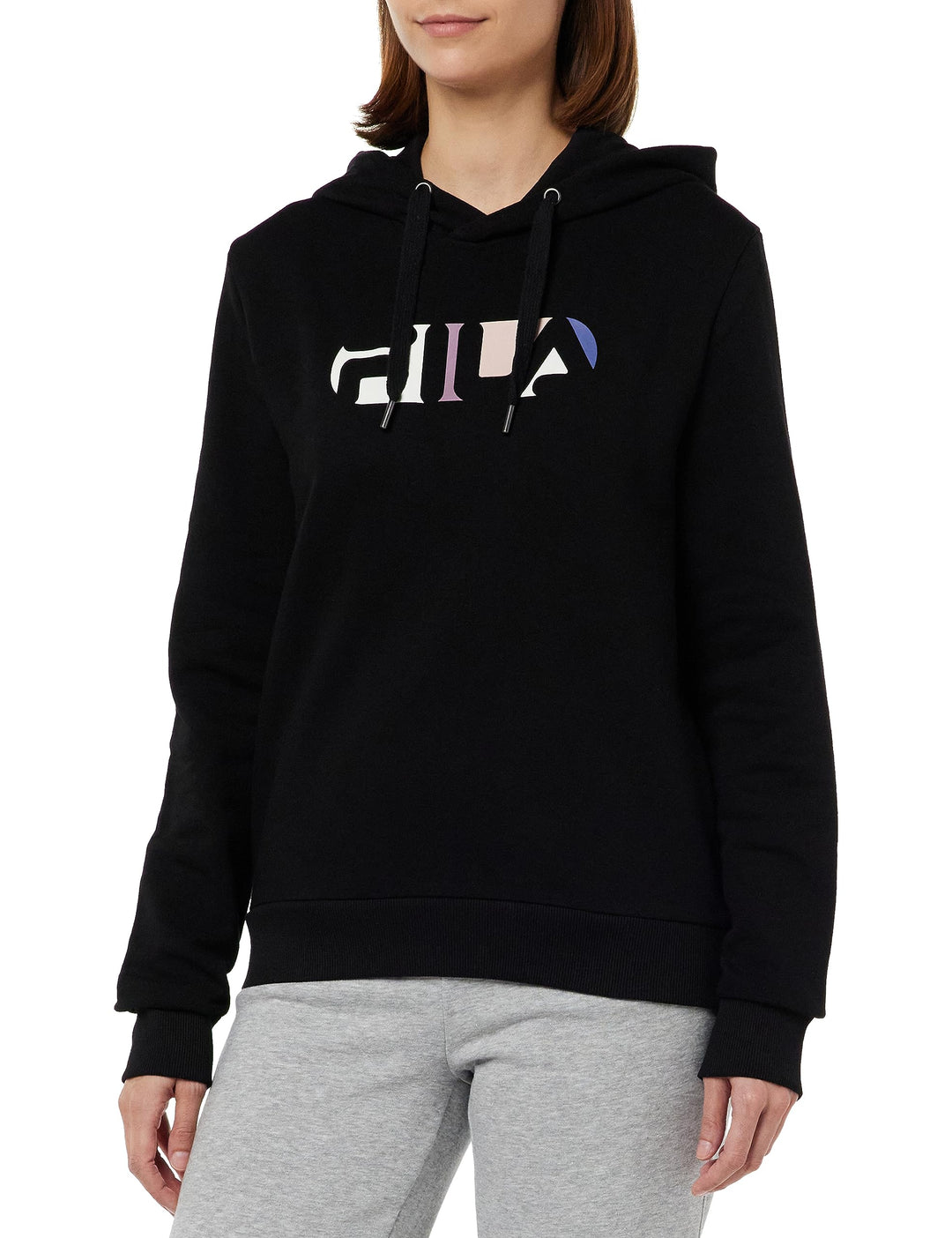 FILA Damen Bornheim Hoody XS Schwarz, XS Schwarz