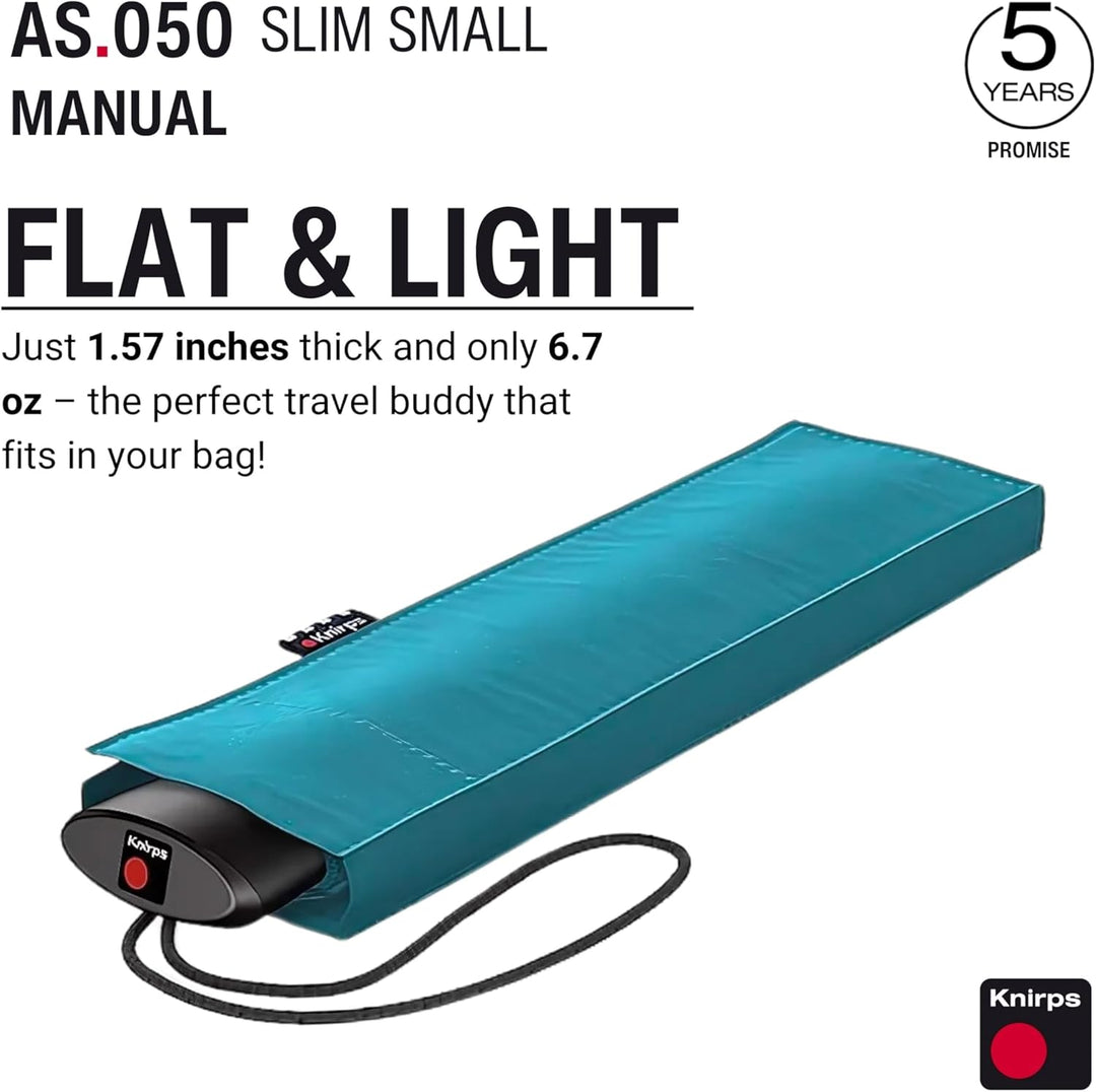 Knirps Taschenschirm AS.050 Slim Small Manual - Der flachste Knirps - Superleicht - Klein und kompak