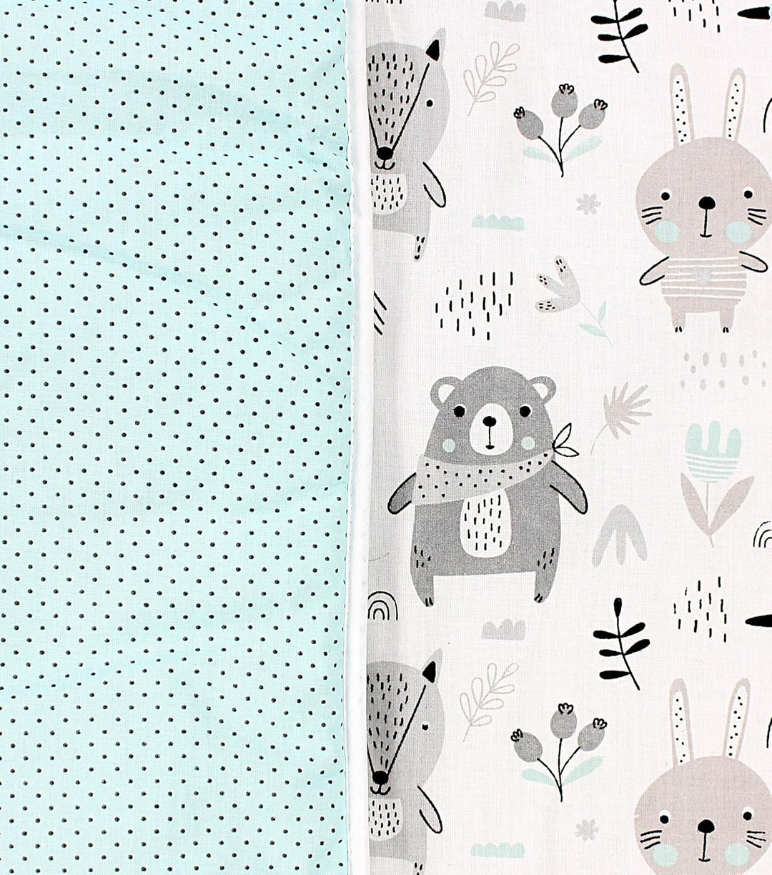 TupTam Baby Spielmatte Kinder Grosse Spieldecke Gepolstert XXL Krabbeldecke 120 x 120 cm Babyzimmer