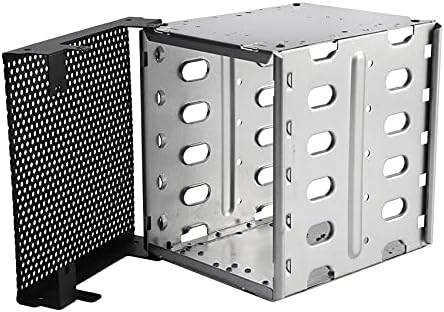 ALEOHALTER Festplattenkäfig, abnehmbare HDD-Fächer, 13,3 cm (5,25 Zoll) mit Lüfterraum, Edelstahlkäf
