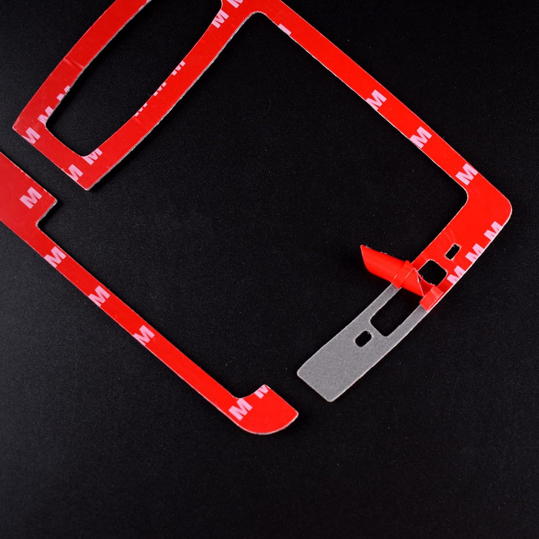 KUNGKIC Auto Zentralsteuerung Luftauslassrahmen Entlüftung Panel Kohlefaser Aufkleber Dekorative Inn