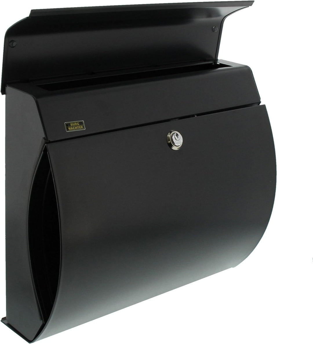 Burg-Wächter Briefkasten mit integriertem Zeitungsfach, Öffnungsstopp, Verzinkter Stahl, A4 Einwurf-