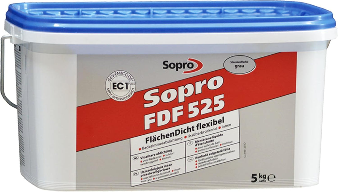 Sopro Flächendicht flexibel FDF, grau, Eimer 5 kg