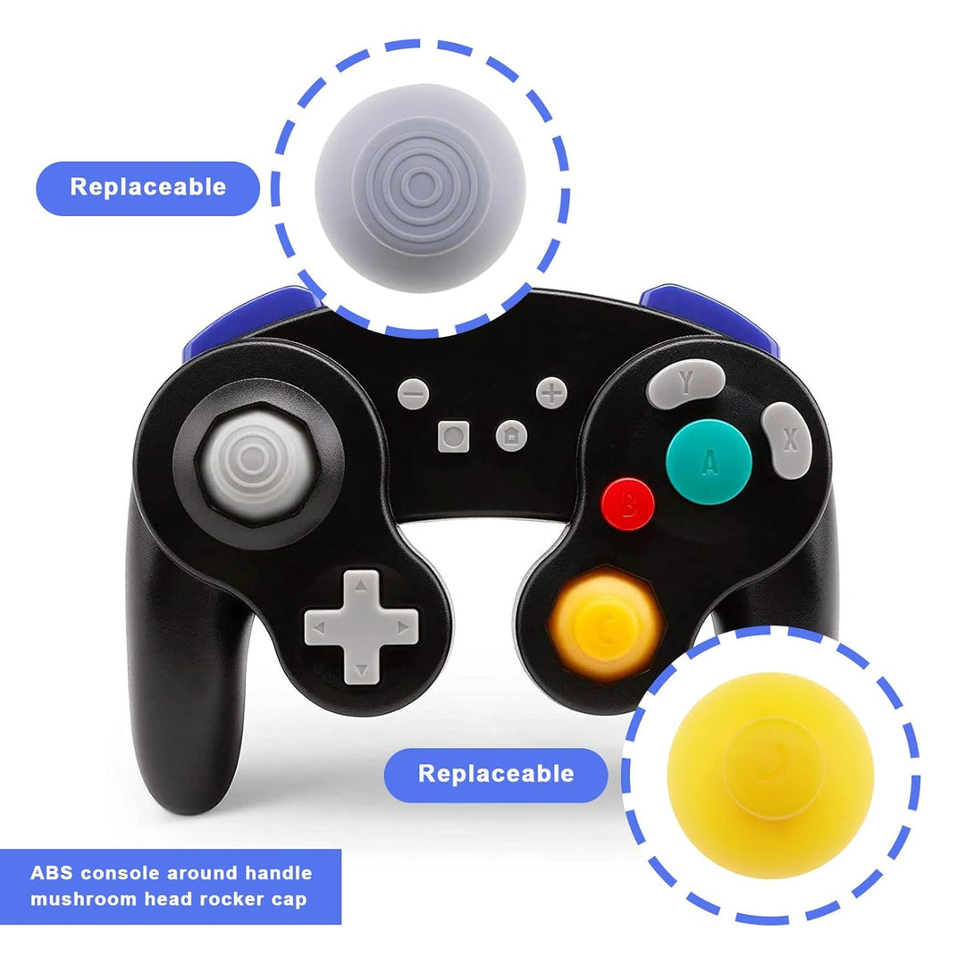 EMSea 6 Stück analoge Joystick-Kappen, Ersatz für Nintendo GameCube Controller, Zubehör für analoge