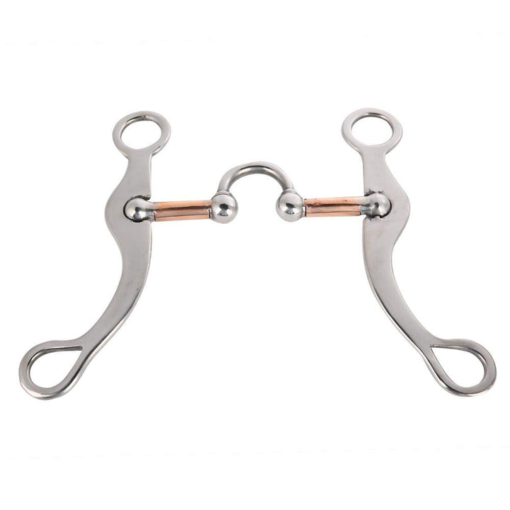 Pferdering Trense Pferd Kauen Edelstahl Bit Edelstahl Dicke Bit Loose Mouth Bit Roller für Pferd