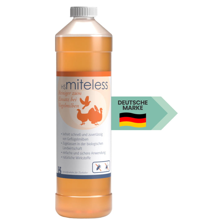 H&S HS Miteless 1000ml- Stallreinger zum Einsatz bei der roten Vogelmilbe