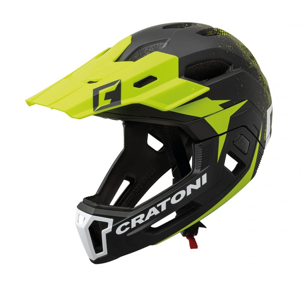 Cratoni C-Maniac 2.0 MX MTB Helm schwarz/rot 2022 Fahrradhelm L/XL (58-61 cm) schwarz-grün, L/XL (58